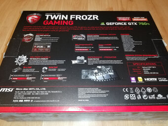 NVIDIA GeForce GTX 750 Ti MSI Twin Frozr Gaming 2GB - 4