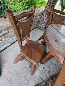 Zahradny set nabytku - stol a 4 stoliciek - 4