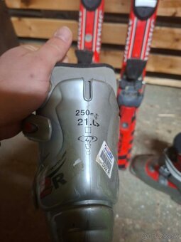 Detské lyže 100cm + lyžiarky - 4