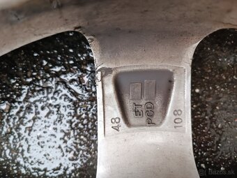elektróny 16" – 5x108, ET48, 7J – vhodné pre Volvo, Ford, P - 4