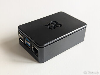 Raspberry Pi 4 (4GB) + hliníkový chladič, adaptér - 4