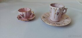 Růžový a bílý retro porcelán - 4