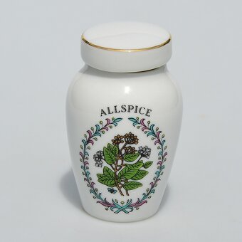 Vintage porcelánové koreničky - Nové korenie, zázvor, paprik - 4