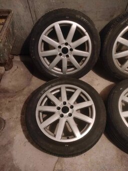4ks alu disky 5x112 R17 pneu 225/50 r17 - 4