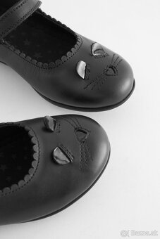 Next nové s visačkou nádherné kožené čierne topánky - 4