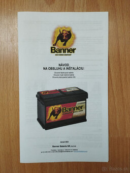 Autobatéria Banner 12V 44Ah - 4