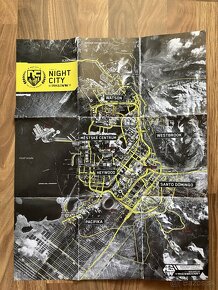 Cyberpunk 2077 mapa, pohľadnice, sprievodca, taška - 4