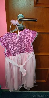 Spoločenské šaty s čelenkou veľ 128 - 4