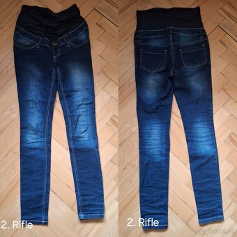 Balík tehotenského oblečenia - nohavice, tričká - 4