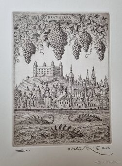 Predám grafické práce Petra Kľúčika a tiež grafiky od iných - 4