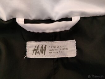 Zimná kontrastná bundička H&M, veľ. 146 - 4