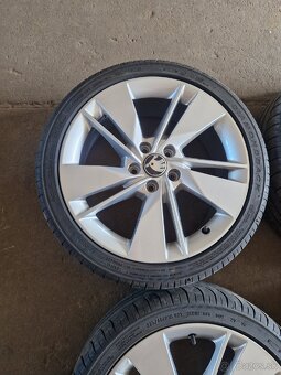 Alu disky 5x112 R18 aj pneumatiky 225/40 R18 - 4