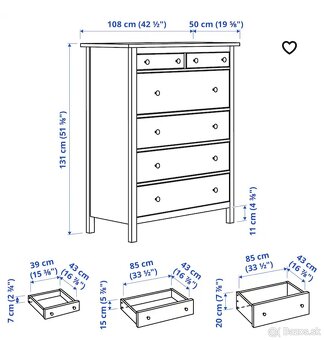Komoda hemnes IKEA - 4