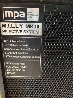 Subwoofer M.I.L.L.Y. III PA AKTIVNY system 12 Subwoofer - 4