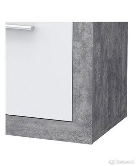 TV stolík BACCIO - biela betón - 4