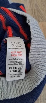 SETY/KOMPLETY PRE CHLAPCOV, M&S, veľ. 74 a 80 - 4