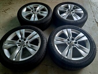 Predam Original elektrony Skoda 5x112 R18 a letne pneu - 4