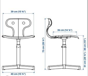 Detská nastaviteľná stolička IKEA Molte - 4