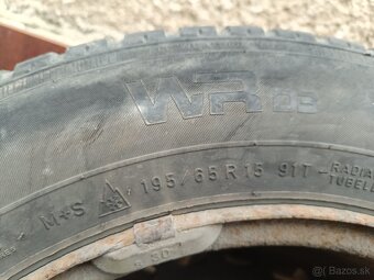 Plechové disky R15 – rozteč 5x114,3 + zimné pneumatiky - 4