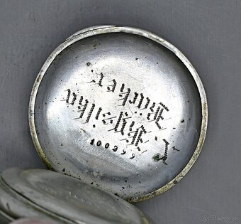 Kapesní hodinky s uprostřed s lehce malovaným ciferníkem. - 4