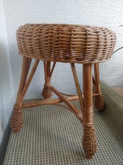 Ratanovy stolcek, vyska 35 cm - 4