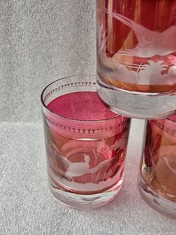 Karafa cenové viečko, 6 pohárov. - 4