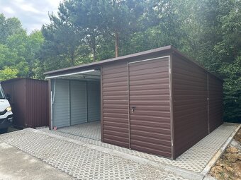 Plechová garáž 5x5m - 4