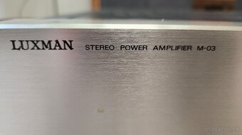Zosilňovač Luxman M03 - 4
