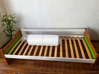 Detská posteľ 200x90 s roštom a matracom - 4