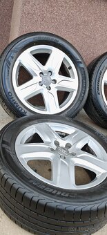 ALU Audi 5x112 a letné Kumho 235/55 R18 - 4