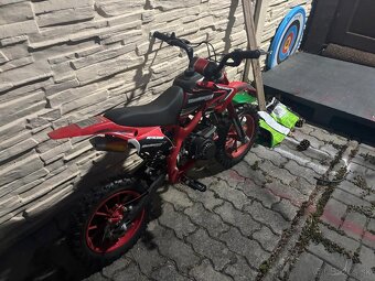 Detsky benzínový mini cross motocykel 49cc - 4