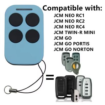 univerzálny dialkovy ovladac pre brany 4-kanálový - 4