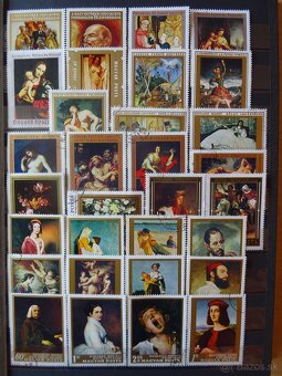 Pekná zbierka známok UMENIE 1 - 4