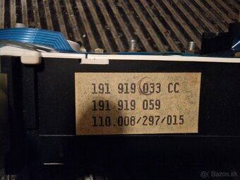 Prístrojová doska golf II - 4