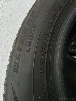 2ks zimne pneumatiky 215/65 r17 Bridgestone Blizzak dot2022 - 4