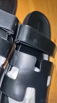 Hermes Sandal Chypre čierne - 4