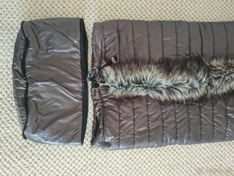 Sivý fusak s kožušinkou - 4