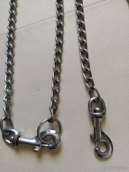 NOVÁ kovová vôdzka pre psov 2m 3cm (osobný odber) - 4