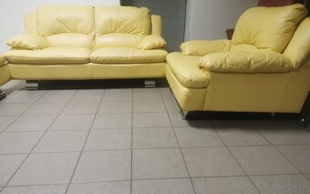 Kožená sedacia súprava - ako NOVÁ, BEZ POŠKODENIA - 4