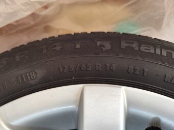 Predám letné pneu 175 65 R14 + elektróny - 4