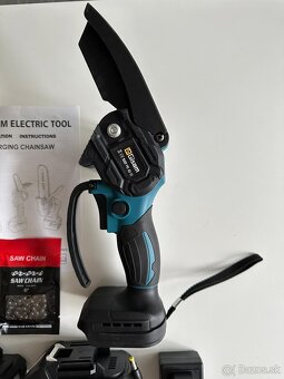 Mini aku retazova pila Brushless motor 6/8” (Makita baterky) - 4