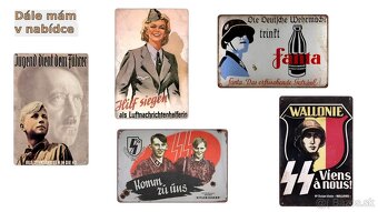 plechová cedule: Division Wallonien (válečná propaganda) - 4