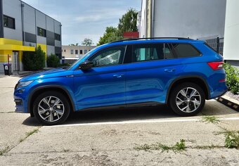 Škoda Kodiaq Sportline 4x4 DSG webasto 360kam race blue - 4