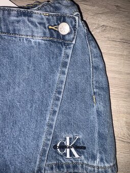 Sukňa Calvin Klein riflová - kraťase v.128 nová - 4