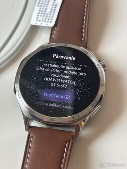 Huawei watch GT 5 46mm, kožený remienok - 4