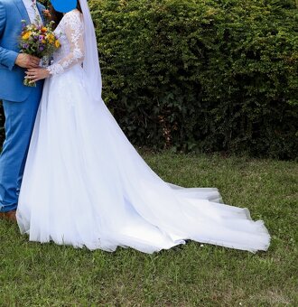 💍✨ Nádherné snehobiele svadobné šaty - 4