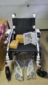Elektrický invalidny vozik - skladaci 35kg do 120kg novy - 4