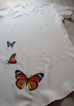 Letné minišaty s motýľmi, XL/2XL, 46/48 - 4