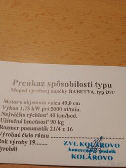 Kartičky babeta 210,207. - 4