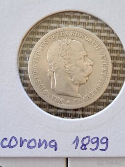 Strieborné mince F.J. RU - 1 koruna - 4